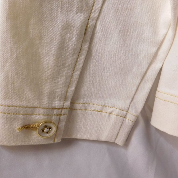 Denim & Co. White Woman's Jacket Small NEW - Picture 8 of 9